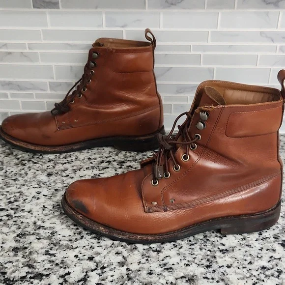 Brown L.L. Bean Signature Hawthorne Flat Toe Leather Boots sz 10.5 - Picture 5 of 6